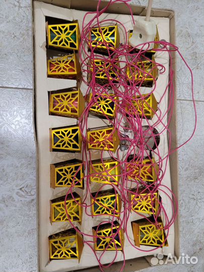 Гирлянда СССР золотой фонарик(N2)