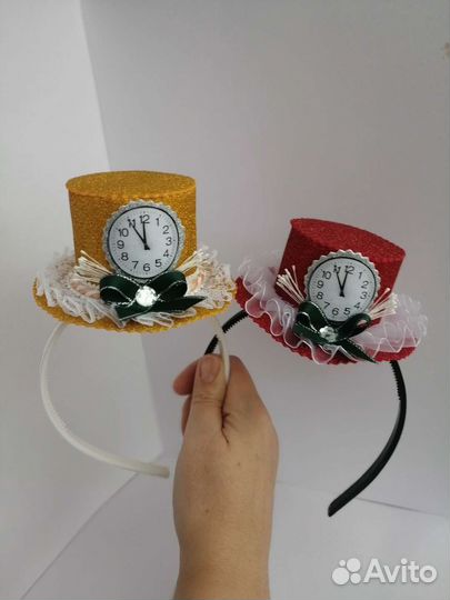 Ободок часики, минутка, костюм часики, часики