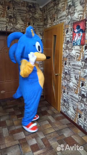 Супер герой Соник анимация ростовая кукла