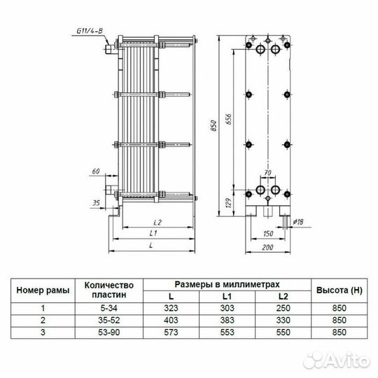 Теплообменник SN08-36охл сусла1000 л/час