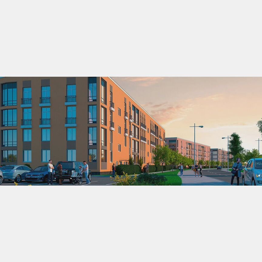 1-к. квартира, 43,9 м², 1/4 эт.