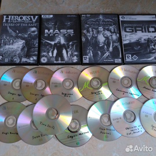 Игры на пк (Ведьмак, Crysis, Mass effect) 24 шт