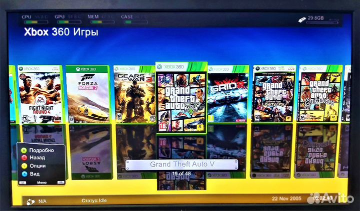 Xbox 360 Slim 250Gb freeboot 50+ Игр