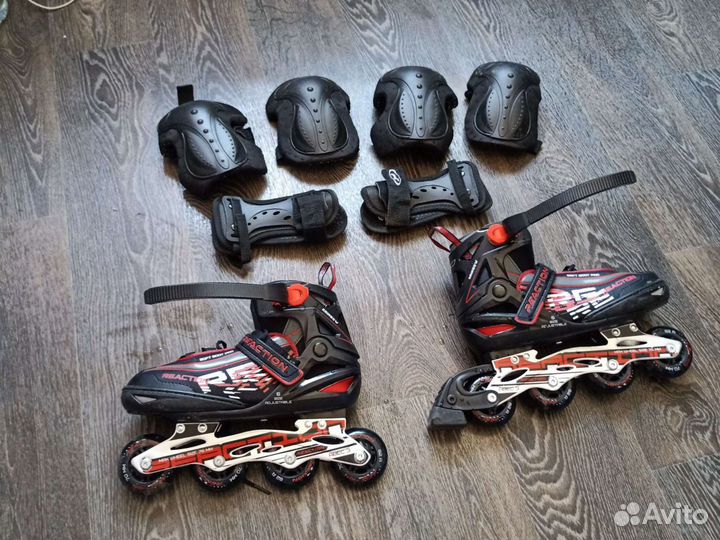 Роликовые коньки детские раздвижные