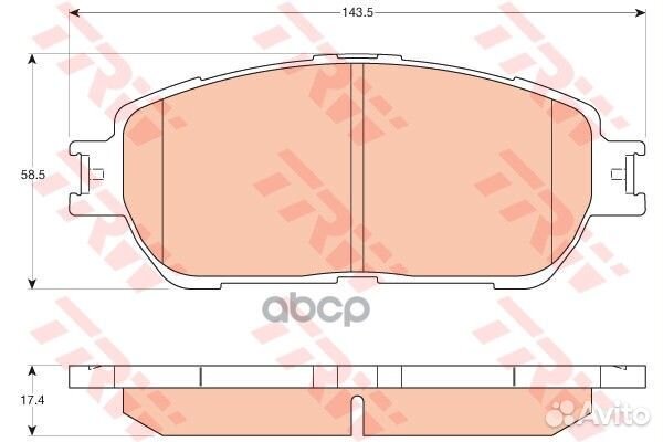 GDB3612 Колодки тормозные toyota camry (V30) 01