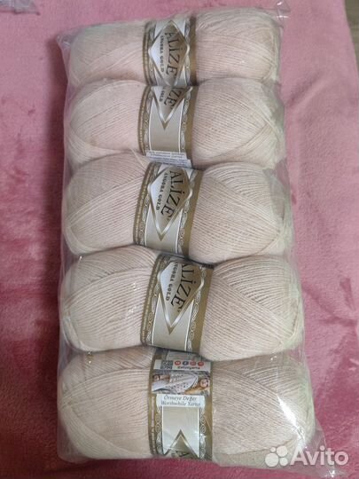 Пряжа Alize Angora gold. Цвет песочный