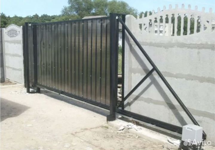 Откатные ворота. Изготовление и монтаж