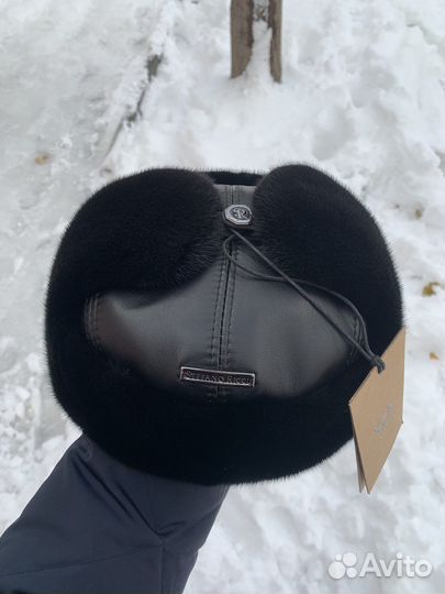 Норковые Ушанки Zilli с Кожей