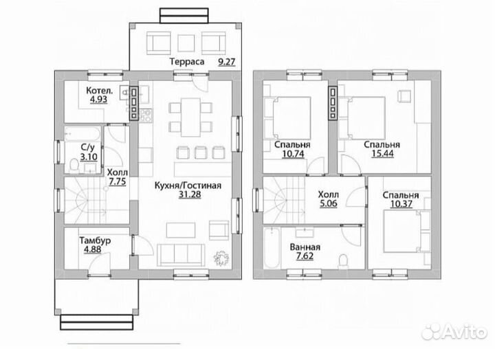 Домокомплект 155 кв.м каркасный в ипотеку 441-7