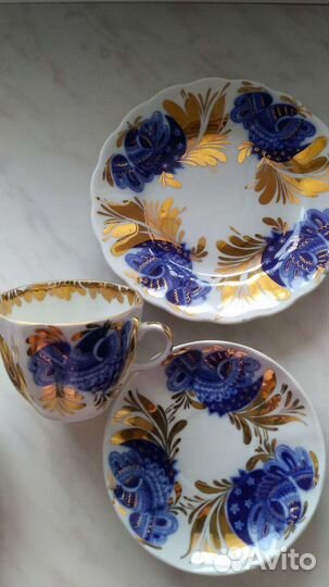 Кофейные тройки лфз серии Золотой сад