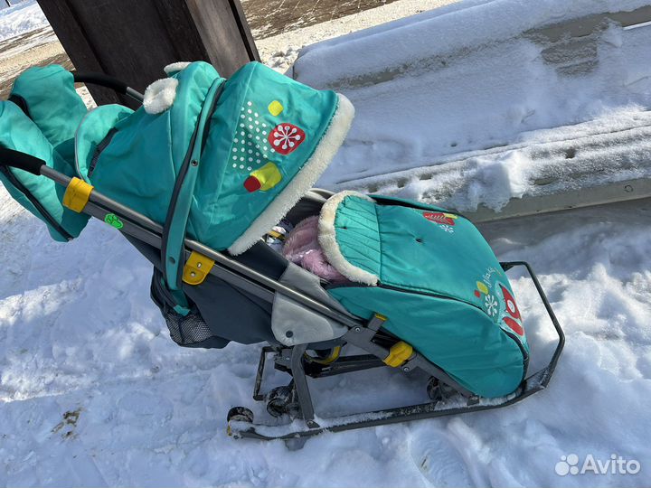 Санки коляска ника детям 7
