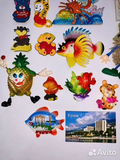 Магниты пакетом на холодильник магнитики