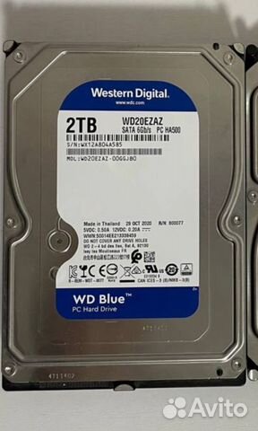 Жесткий диск WD Blue 2TB купить в Санкт-Петербурге | Электроника | Авито