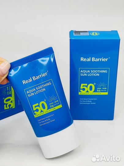 Охлаждающий легкий спф 50++++ лосьон Real Barrier