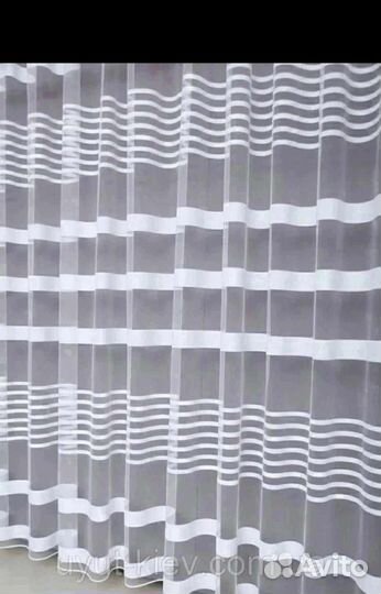 Готовая тюль полоски. Турция. 3 метра на 2,50