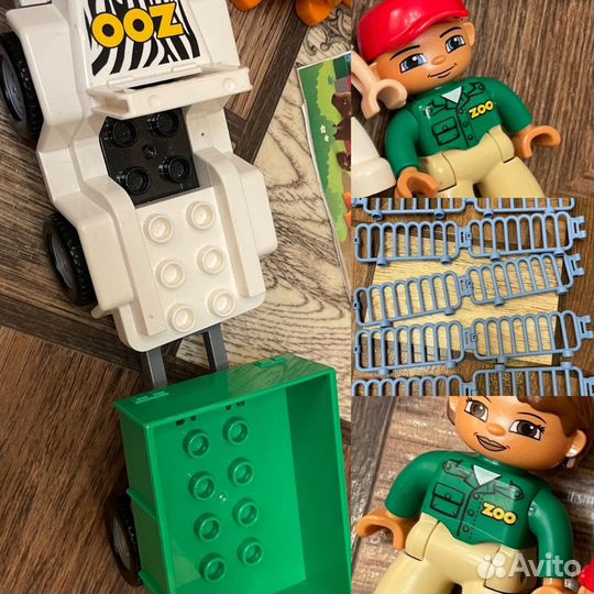 Lego duplo лего дупло zoo животные, машина