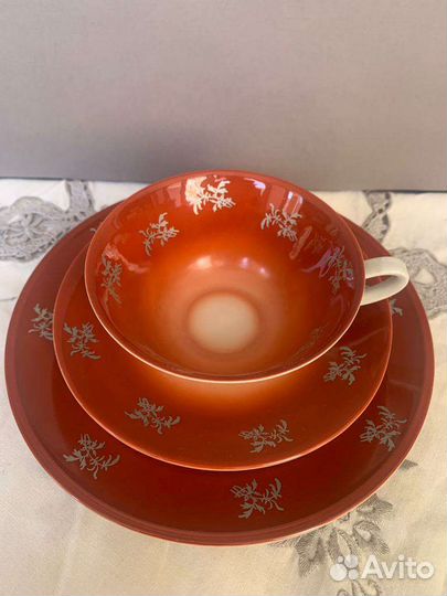 Антиквариат Чайное винтажное трио Weimar