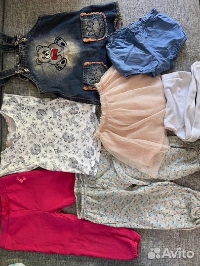 Вещи пакетом на девочку 80-86