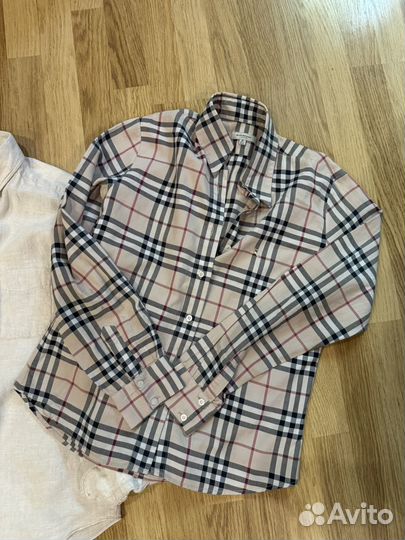 Рубашка massimo dutti лён burberry S/M оригинал