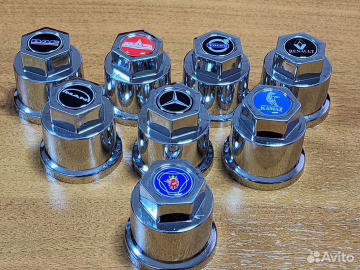 Камаз Колпак 22.5 К-кт 20шт Хром пластик