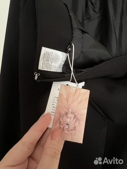 Юбка русалка миди черная (из Японии)