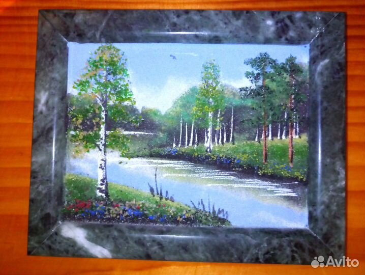 Картина панно из камней