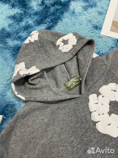 Худи Denim Tears серое