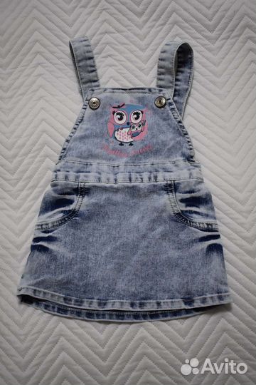 Джинсовый сарафан для девочки