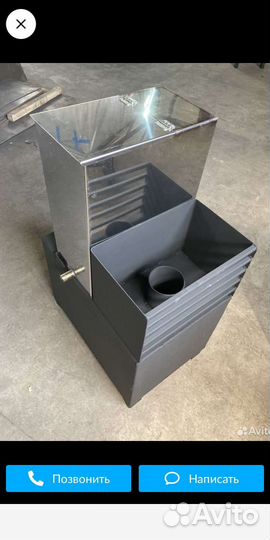 Печь для бани с баком