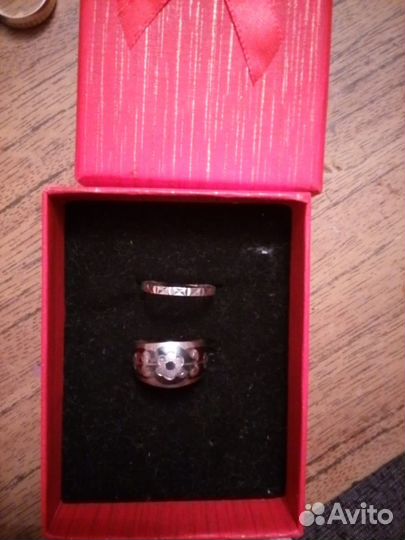 Кольцо серебро