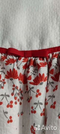 Нарядное платье для девочки 86 mothercare