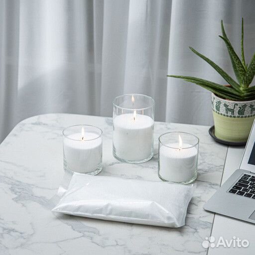 500 гр. Свечи насыпные Органика фитиль (белые)