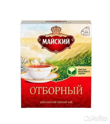 Чай Майский Отборный Чёрный 100пакетиков