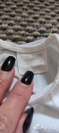 Блузка рубашка zara белая 122