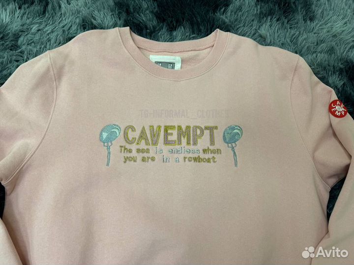 Cav Empt свитшот розовый оверсайз