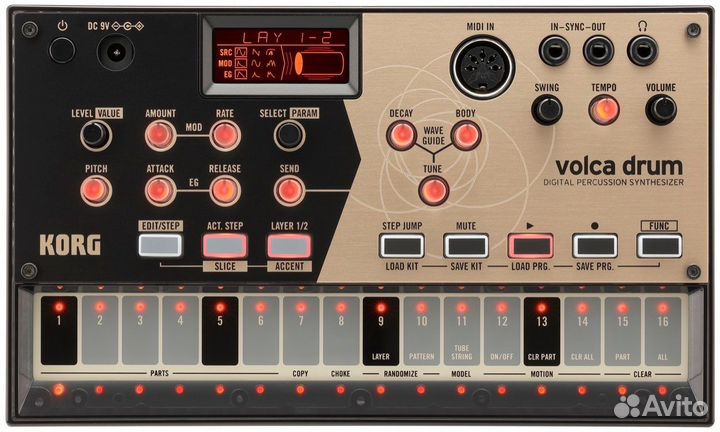 Аналоговый синтезатор Korg Volca Drum