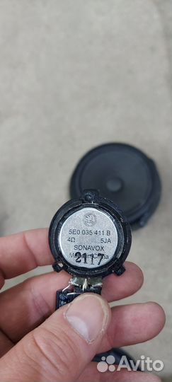 Штатные динамики на Skoda Octavia A7 2017