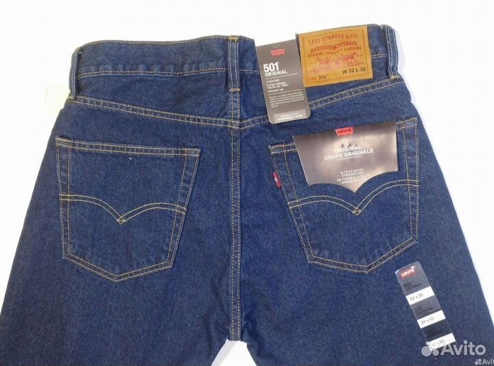 Джинсы Levis 501 Хлопок W:32-40 Пакистан