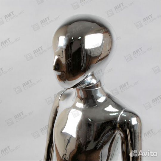 Манекен детский ростовой серебряный