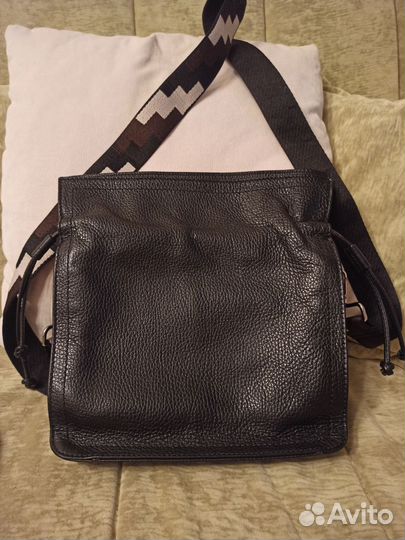 Сумка мешок натуральная кожа италия