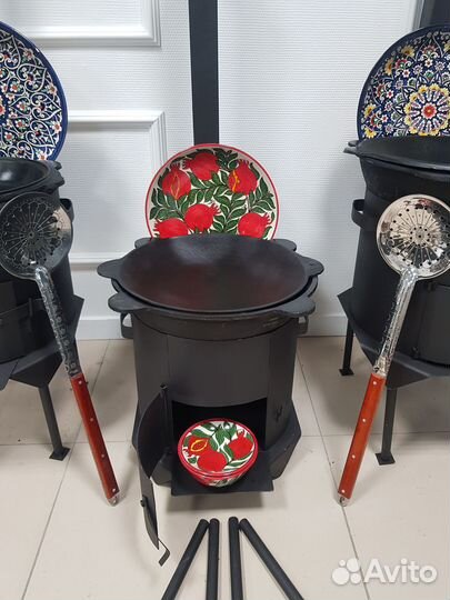 Казан с печью под казан