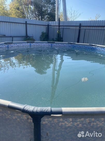 Каркасный бассейн бу 160х4.40