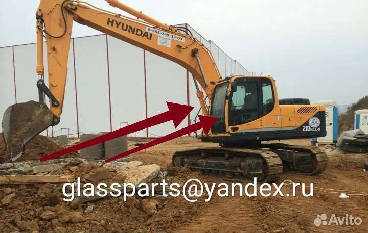 Hyundai robex 210/330/480 lc9 стекло лобовое верх