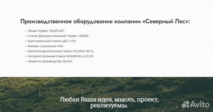 Планкен от производителя хвоя