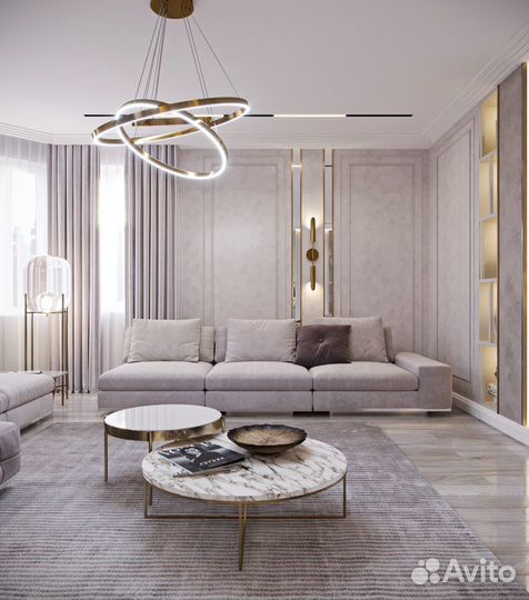 Услуги по подбору освещения и дизайна интерьера