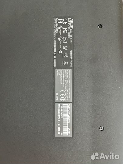 Ноутбук asus x540s