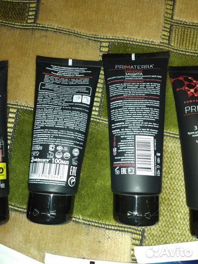 Паста очищающая, крем защитный