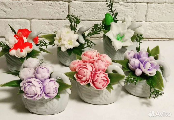 Букет цветов из мыла