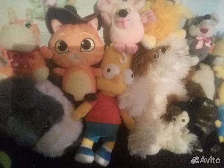 Набор мягких игрушек,чистые,одним лотом