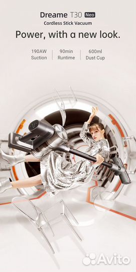 Беспроводной пылесос Xiaomi Dreame T30 Neo